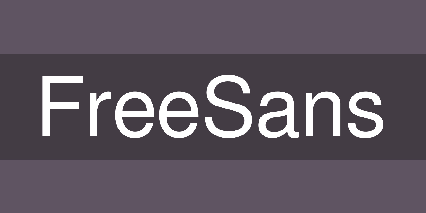 GNU Free Font Sans Oblique Font preview